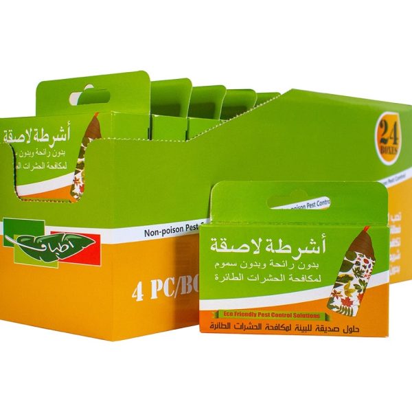 كرتون اشرطة لاصقة للحشرات الطائرة 24 حبة (96 شريط لاصق)
